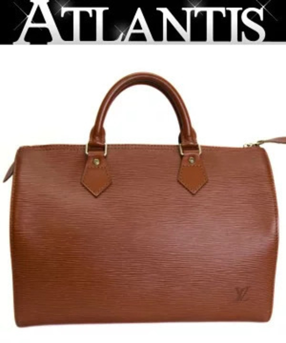 Louis Vuitton Speedy Handbag Boston Bag Epi Kenya Brown